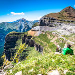 Bildet viser fotturer i Ordesa Nasjonalpark i Pyreneene.