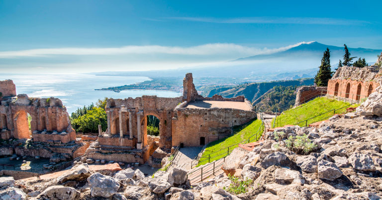 Taormina på Sicilia
