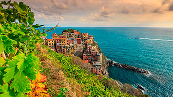 Vakre Cinque Terre i Italia