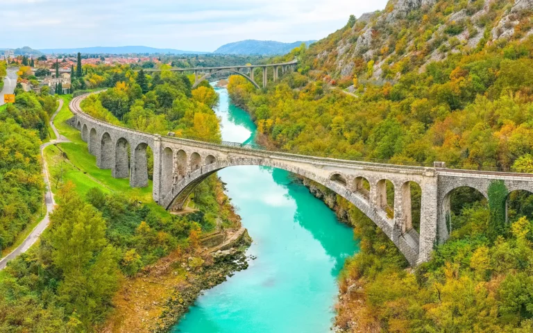 Soca River i Soca Valley, Slovenia