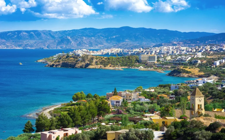 Miraballo Bay på Kreta, Hellas