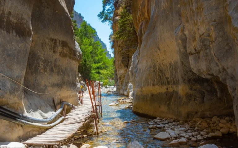 Vakre Samaria-ravinen på Kreta, Hellas