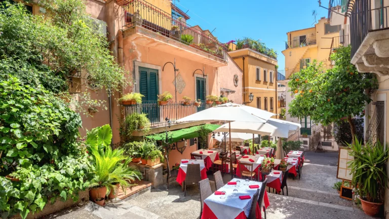 Taormina på Sicilia, Italia