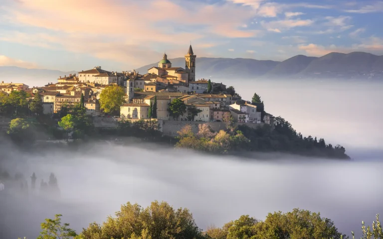 Den vakre middelalderbyen Perugia i Umbria, Italia